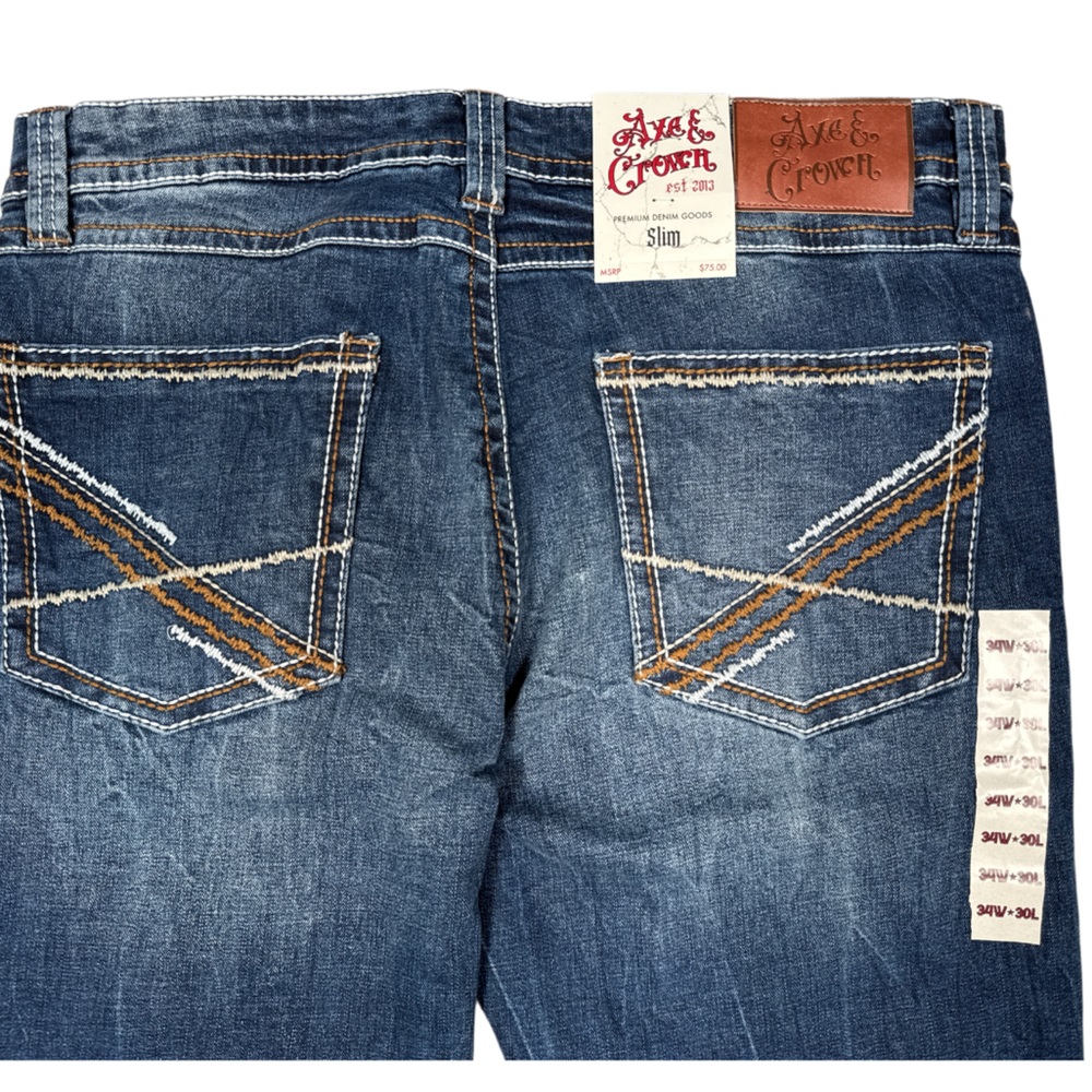 Axe and Crown Men's Slim Fit Jeans Size 34x30 NWT - Picture 4 of 14